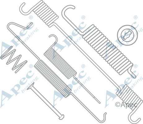 APEC BRAKING Комплектующие, тормозная колодка KIT868